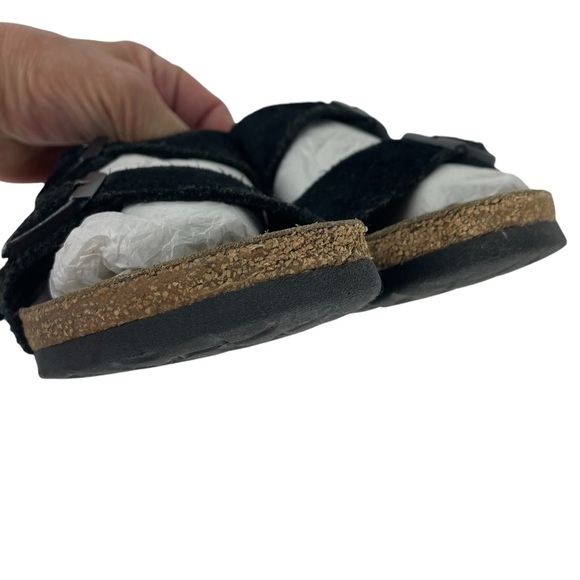 Birkenstock Arizona Suede Leather Sandals Black Size 38 Women’s 7-7.5 - Picture 3 of 15